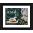 thumbnail image 1 of ArtsyQuotes 18x15 Black Ornate Wood Framed with Double Matting Museum Art Print Titled - Ralph Waldo Emerson Quote: Every Artist, 1 of 4