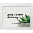 thumbnail image 1 of ArtsyQuotes 18x15 White Modern Wood Framed Museum Art Print Titled - Al Schneider Quote: Winning, 1 of 4
