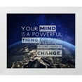thumbnail image 1 of ArtsyQuotes 18x15 White Modern Wood Framed Museum Art Print Titled - Artsy Quotes Quote: Your Mind is Powerful, 1 of 4
