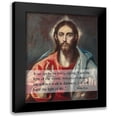 thumbnail image 1 of ArtsyQuotes 19x24 Black Modern Framed Museum Art Print Titled - Bible Verse Quote John 8:12, El Greco - Christ Blessing the Savior of the World, 1 of 5