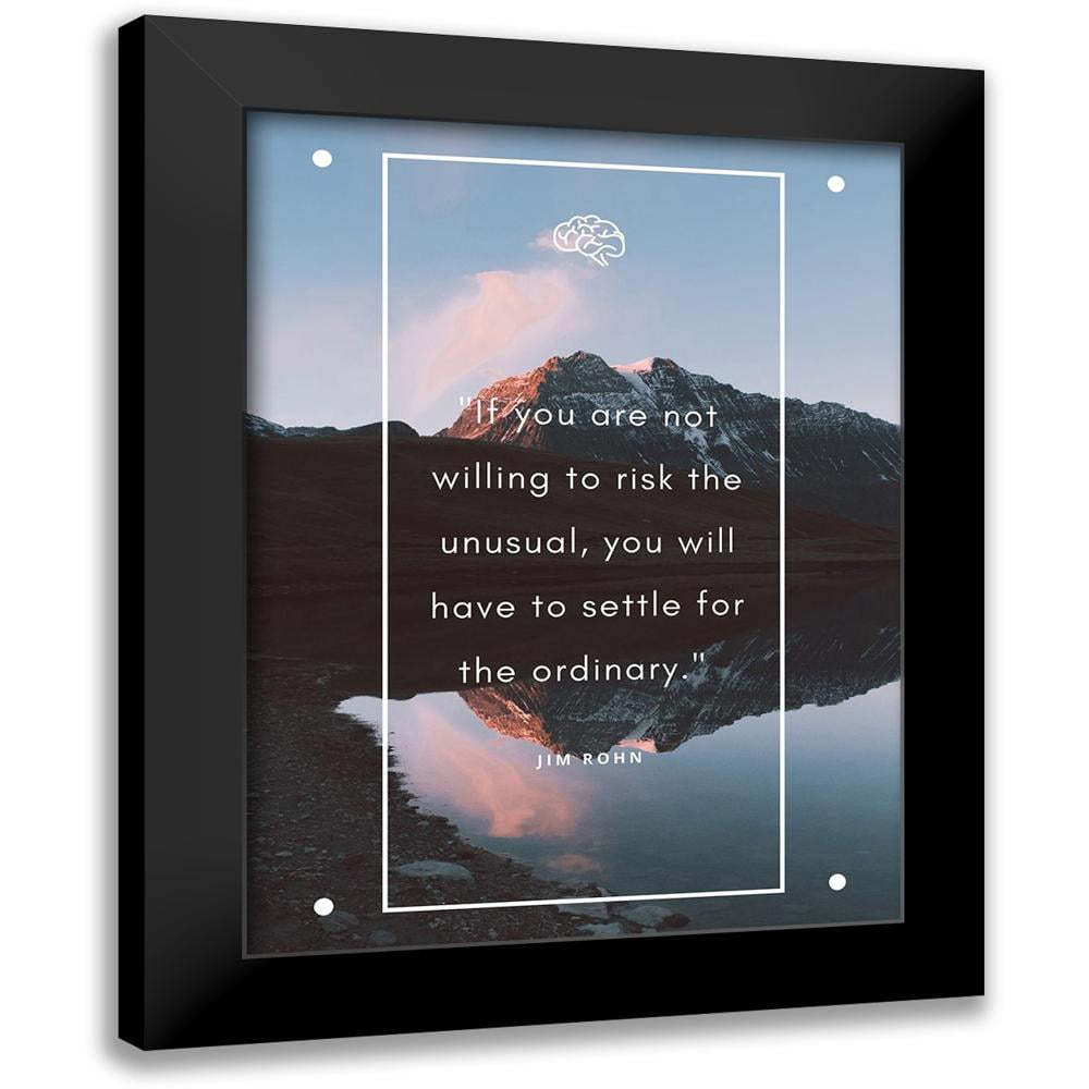 ArtsyQuotes 19x24 Black Modern Framed Museum Art Print Titled - Jim ...