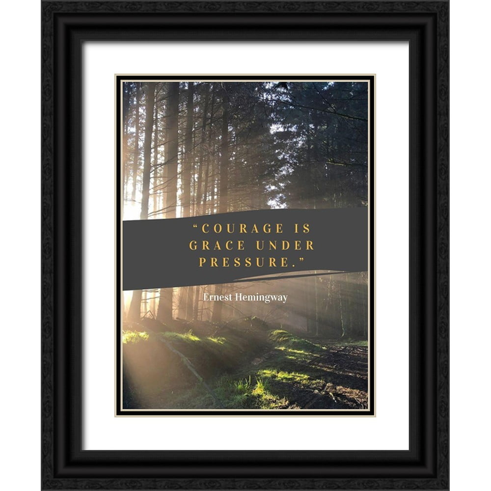 ArtsyQuotes 19x24 Black Ornate Wood Framed with Double Matting Museum ...