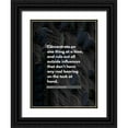 thumbnail image 1 of ArtsyQuotes 19x24 Black Ornate Wood Framed with Double Matting Museum Art Print Titled - Marty Liquori Quote: Concentrate, 1 of 4