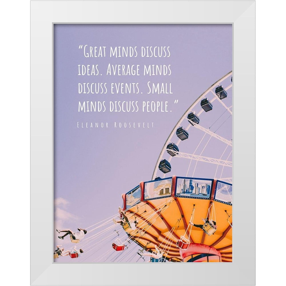 ArtsyQuotes 19x24 White Modern Wood Framed Museum Art Print Titled ...