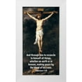 thumbnail image 1 of ArtsyQuotes 19x32 White Modern Wood Framed Museum Art Print Titled - Bible Verse Quote Colossians 1:20, Bartolome Esteban Murillo - Christ on the Cross, 1 of 4