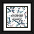 thumbnail image 1 of ArtsyQuotes 20x20 Black Ornate Wood Framed with Double Matting Museum Art Print Titled - Eckhart Tolle Quote: Accept then Act, 1 of 4