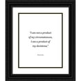 thumbnail image 1 of ArtsyQuotes 20x24 Black Ornate Wood Framed with Double Matting Museum Art Print Titled - Steven Covey Quote: My Circumstances, 1 of 4
