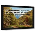 thumbnail image 1 of ArtsyQuotes 24x19 Black Modern Wood Framed Wall Art Titled - Bible Verse Quote Psalm 90:4, Carl Fredrik Aagard - Sommerdag pa Mons Klint, 1 of 6
