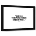 thumbnail image 1 of ArtsyQuotes 24x19 Black Modern Wood Framed Wall Art Titled - Bobby Unser Quote: Preparation, 1 of 6
