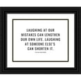 thumbnail image 1 of ArtsyQuotes 24x19 Black Ornate Wood Framed with Double Matting Museum Art Print Titled - Cullen Hightower Quote: Our Mistakes, 1 of 4
