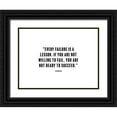 thumbnail image 1 of ArtsyQuotes 24x19 Black Ornate Wood Framed with Double Matting Museum Art Print Titled - Ken Robinson Quote: Every Failure is a Lesson, 1 of 4
