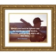 thumbnail image 1 of ArtsyQuotes 24x19 Gold Ornate Wood Framed with Double Matting Museum Art Print Titled - Don Zimmer Quote: Desire and Hustle, 1 of 4