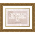 thumbnail image 1 of ArtsyQuotes 24x19 Gold Ornate Wood Framed with Double Matting Museum Art Print Titled - Victoria Justice Quote: Positive Way, 1 of 4