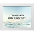 thumbnail image 1 of ArtsyQuotes 24x19 White Modern Wood Framed Museum Art Print Titled - Euripides Quote: Every Man, 1 of 4