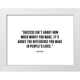thumbnail image 1 of ArtsyQuotes 24x19 White Modern Wood Framed Museum Art Print Titled - Michelle Obama Quote: The Difference You Make, 1 of 4