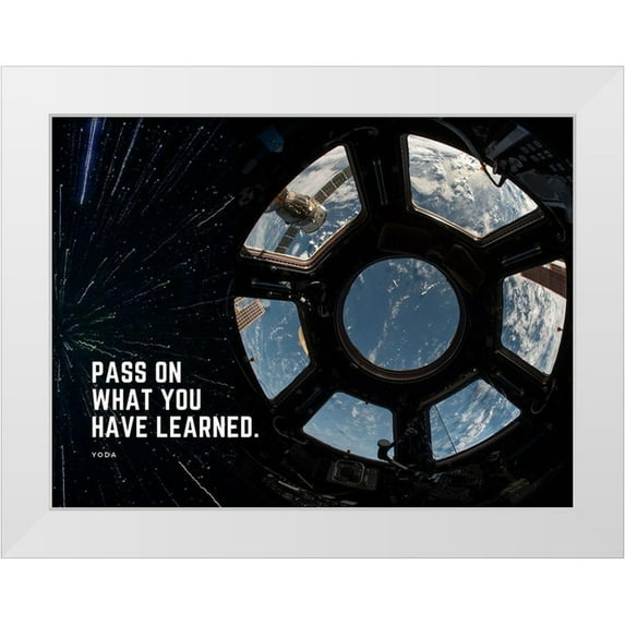 ArtsyQuotes 24x19 White Modern Wood Framed Museum Art Print Titled - Yoda Quote: What You Have Learned