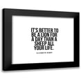 thumbnail image 1 of ArtsyQuotes 24x20 Black Modern Framed Museum Art Print Titled - Elizabeth Kenny Quote: A Lion for a Day, 1 of 5