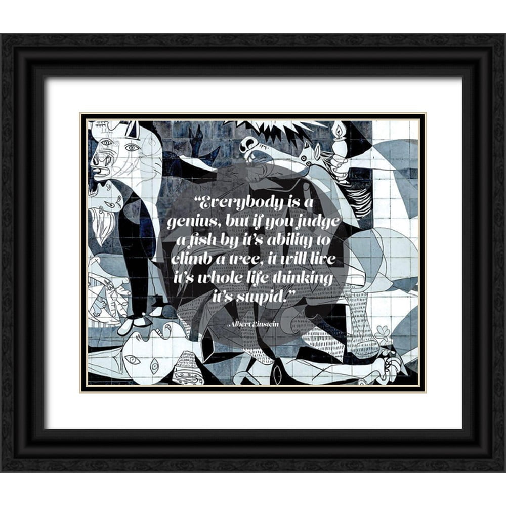 Example Simple Quote ArtsyQuotes 24x20 Black Ornate Wood Framed with Double Matting Museum ...