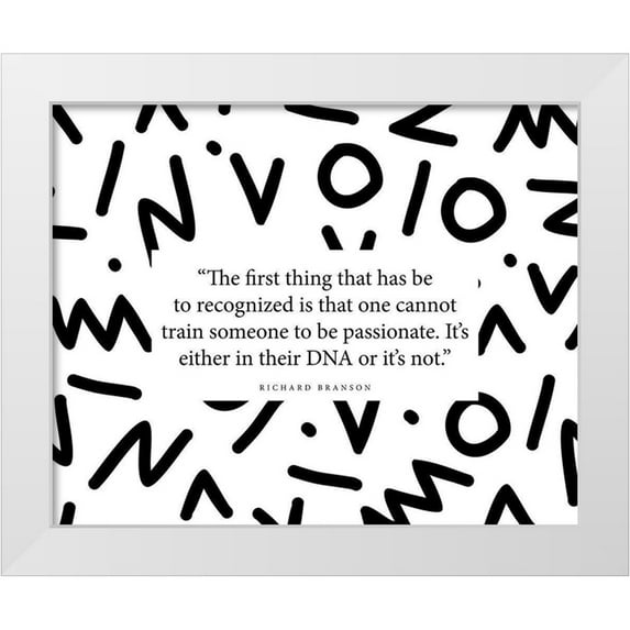 ArtsyQuotes 24x20 White Modern Wood Framed Museum Art Print Titled - Richard Branson Quote: Given a Wish