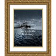 thumbnail image 1 of ArtsyQuotes 25x32 Gold Ornate Wood Framed with Double Matting Museum Art Print Titled - Vince Lombardi Quote: Success Before Work, 1 of 4