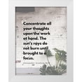 thumbnail image 1 of ArtsyQuotes 25x32 White Modern Wood Framed Museum Art Print Titled - Alexander Graham Bell Quote: Focus, 1 of 4
