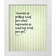 thumbnail image 1 of ArtsyQuotes 26x31 White Modern Wood Framed Museum Art Print Titled - Ingrid Bergman Quote: Success and Happiness, 1 of 4