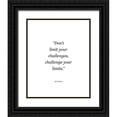 thumbnail image 1 of ArtsyQuotes 26x32 Black Ornate Wood Framed with Double Matting Museum Art Print Titled - Jerry Dunn Quote: Challenge Your Limits, 1 of 4