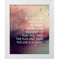thumbnail image 1 of ArtsyQuotes 26x32 White Modern Wood Framed Museum Art Print Titled - Mary Poppins Quote: Element of Fun, 1 of 4