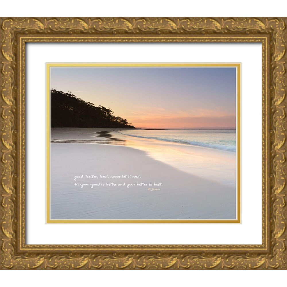 ArtsyQuotes 31x26 Gold Ornate Wood Framed with Double Matting Museum ...