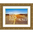 thumbnail image 1 of ArtsyQuotes 32x24 Gold Ornate Wood Framed with Double Matting Museum Art Print Titled - Ryan Blair Quote: Find a Way, 1 of 4