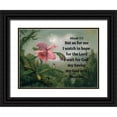 thumbnail image 1 of ArtsyQuotes 32x25 Black Ornate Wood Framed with Double Matting Museum Art Print Titled - Bible Verse Quote Micah 7:7, Martin Johnson Heade - Orchid and Hummingbird, 1 of 4