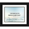 thumbnail image 1 of ArtsyQuotes 32x25 Black Ornate Wood Framed with Double Matting Museum Art Print Titled - Euripides Quote: Every Man, 1 of 4