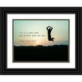 thumbnail image 1 of ArtsyQuotes 32x25 Black Ornate Wood Framed with Double Matting Museum Art Print Titled - Norman Vincent Peale Quote: What You Are, 1 of 4