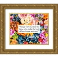 thumbnail image 1 of ArtsyQuotes 32x26 Gold Ornate Wood Framed with Double Matting Museum Art Print Titled - Artsy Quotes Quote: Things Work Out, 1 of 4