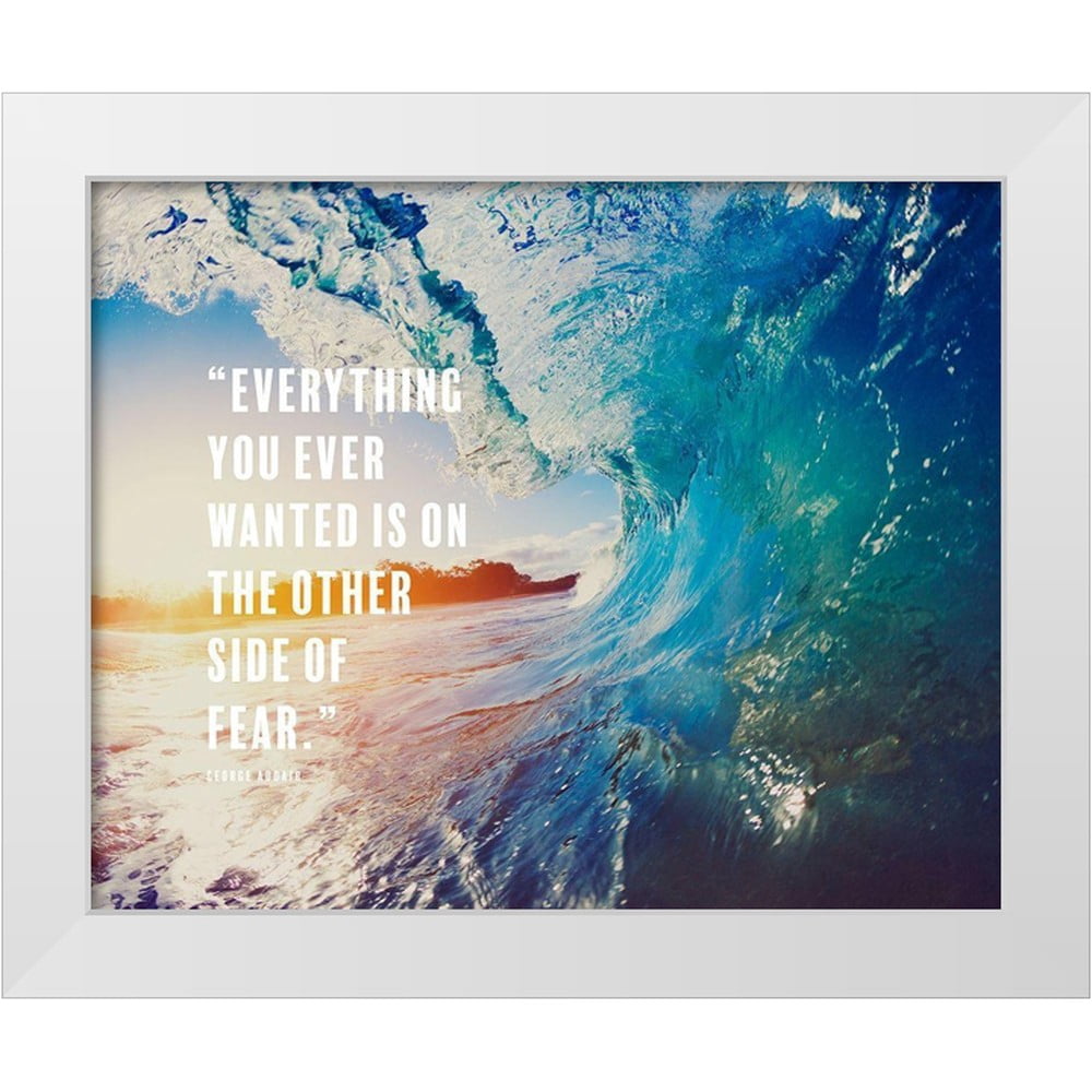 George Addair ArtsyQuotes 32x26 White Modern Wood Framed Museum Art Print Titled ...