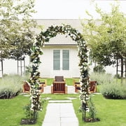 ATR ART to REAL 7'8" H x 4'5" W Patio Metal Garden Arch Trellis,Arbor Trellis for Climbing Plants Support or Wedding Decor,Dark Green