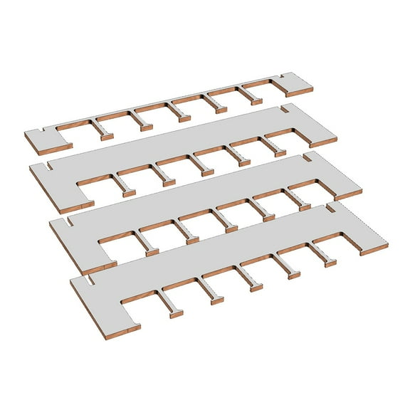 ArttyStation Concert Exclusive Square Type Paint Shelf Inserts Set for Enamels