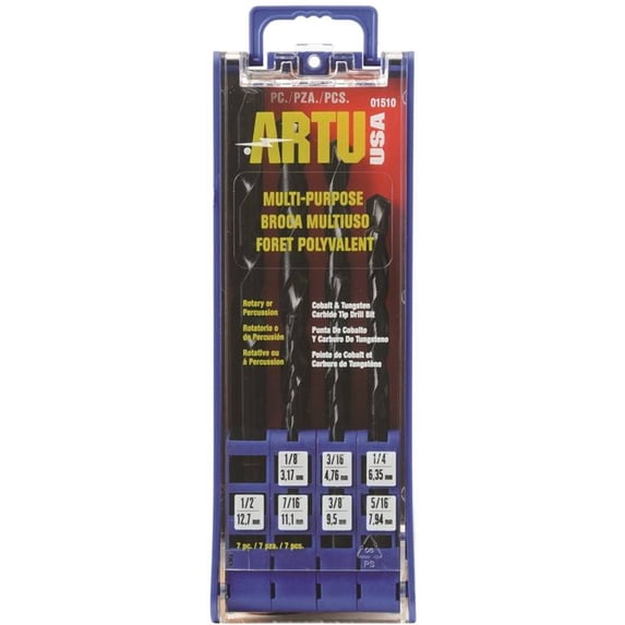 7-Pc. Multi-Purpose Drill Bit Set