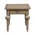 thumbnail image 1 of Artum Hill Louis Sandstone Brown 24" Square End Table with 13" Storage Drawer, 1 of 5