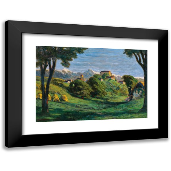 Artur Nikodem 24x18 Black Modern Framed Museum Art Print Titled - Schenna