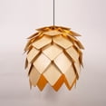 thumbnail image 1 of Arturesthome 1 Lights Wood Light Fixture Pine Cone Lamp Shade 1-Lights Natural E26/27, 1 of 7