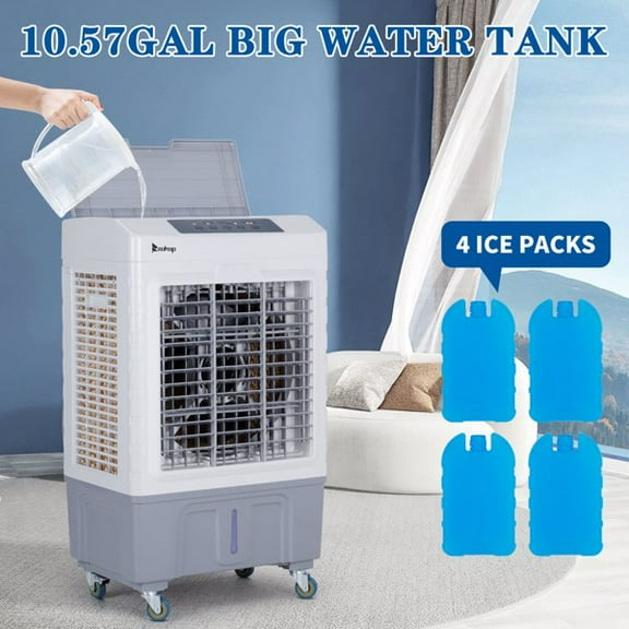 Arturesthome 3 in 1 Portable Evaporative Cooler Indoor Outdoor 2647CFM Personal Air Cooler with remote control