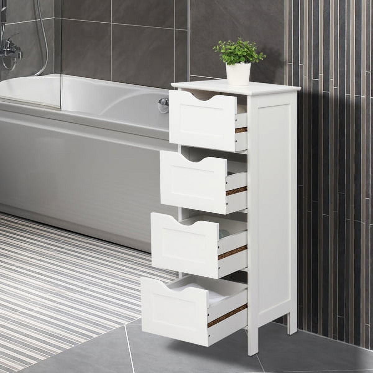 Arturesthome 4 Drawers Storage Cabinet For Bathroom Livingroom ...