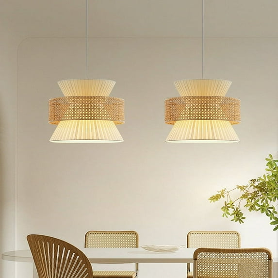 Arturesthome Art Fabric Pendant Lampshade,Oval Minimalist Lamp,Handmade Fabric Pendant Light,Hanging Ceiling Light Shade,Housewarming Gift,Home Decor