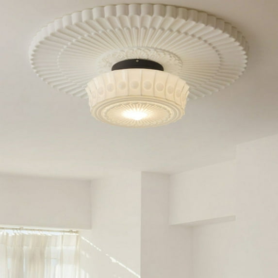 Arturesthome Art Vintage Dome White Ceiling Light