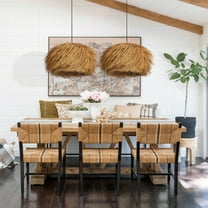 Arturesthome Boho Grass Pendant Light Handmade Woven Lamp Shade