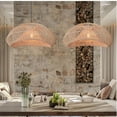 thumbnail image 1 of Arturesthome Chic Design Rattan Pendant Light Lampshade For Kitchen Island, 1 of 13