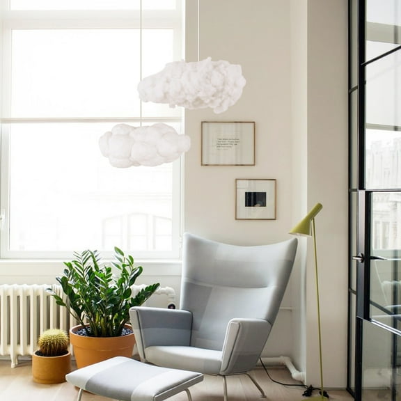 Arturesthome Cotton White Cloud Pendant Lights Lights for Bedroom,Living Room 23.62"