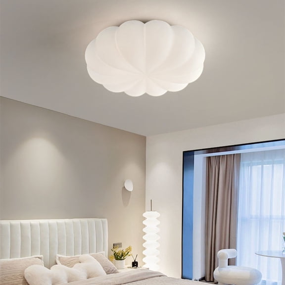 Arturesthome Cream Style Bedroom Lamp Nordic Ins Warm And Romantic Pumpkin Ceiling Lamp