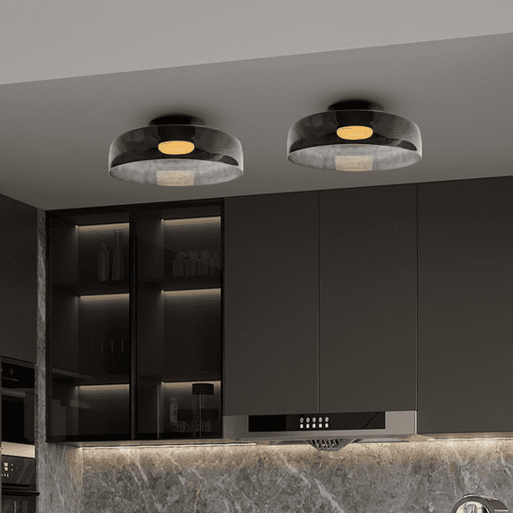 Arturesthome Creative Glass Ceiling Light Multi-Layer Pendant Lampshade